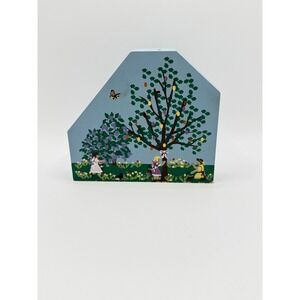 The Cats Meow Village Easters On Its Way 1996 Collectors Club Wood Shelf‎ Sitter